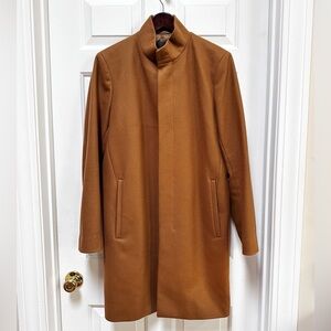 Theory NWOT Men's Melton Belvin Camel Coat